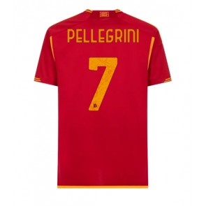 AS Roma Lorenzo Pellegrini #7 Hjemmebanetrøje 2023-24 Kort ærmer